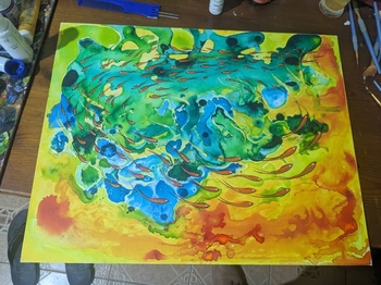 'Swirling Seas' Original